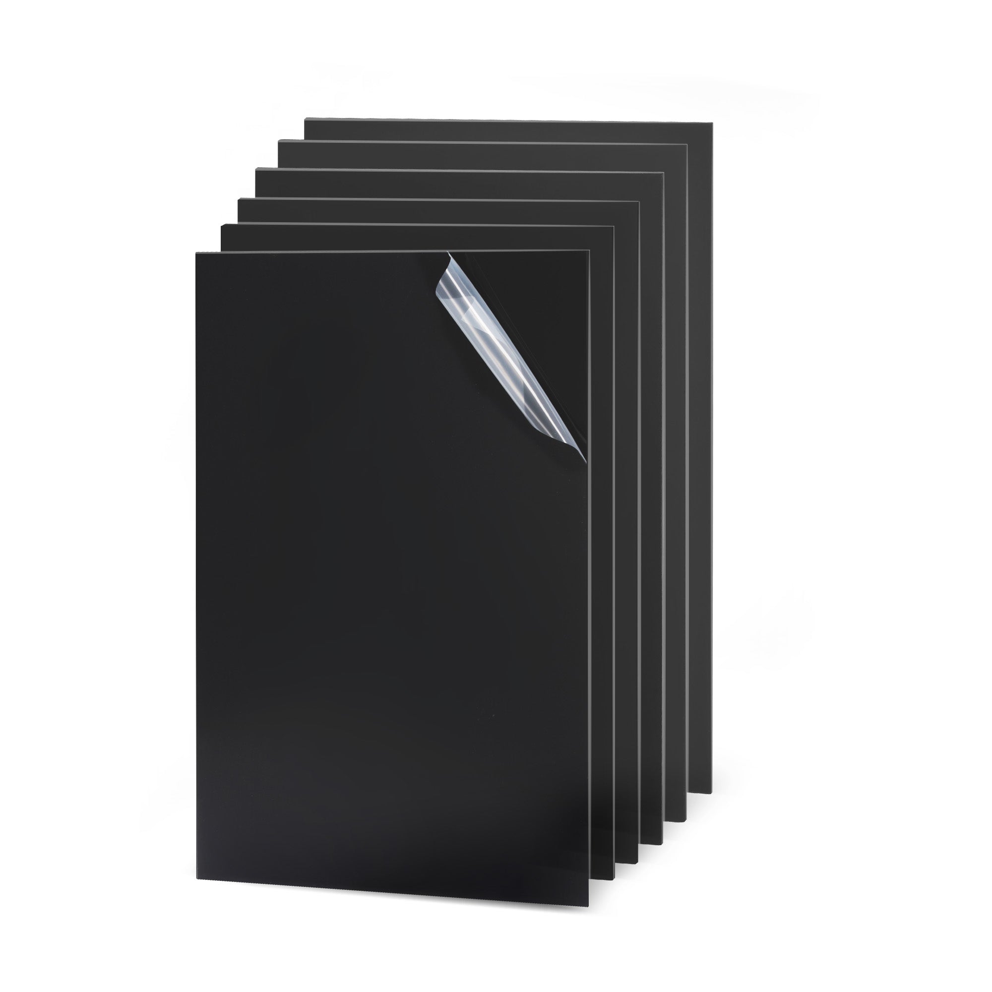 Lot De 2 Plaques En Acrylique Noir A3 (420x297mm) - Épaisseur 3mm, Surface Lisse - Pour Cadres, Art, Signalétique