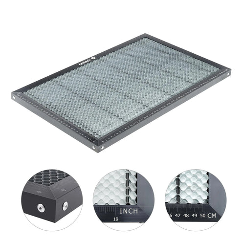 Table en nid d'abeille en aluminium pour machines de gravure laser ( sans protection contre la combustion)