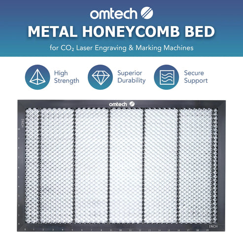 Table en nid d'abeille en aluminium pour machines de gravure laser ( sans protection contre la combustion)