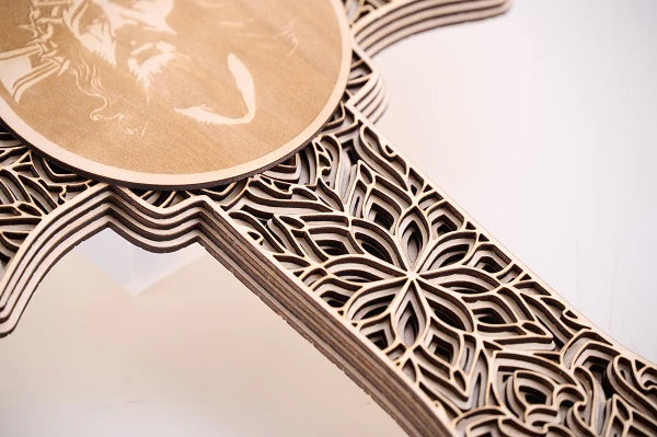Croix en bois Jésus