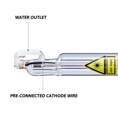 60W CO2 Laser TubeGraveur metal laser et decoupe laser