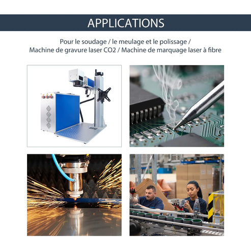 Purificateur de Fumée avec Filtre à 3 Couches pour Graveurs Laser CO2 & Laser à Fibre