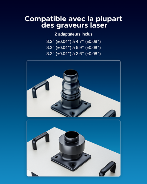 Extracteur de fumée 300W avec filtre 4 couches pour découpeuse laser | LSP-300