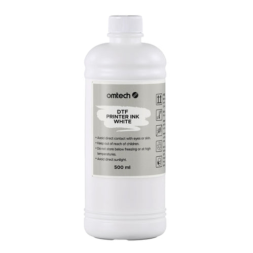 Encre blanche OMTech DTF, recharge de 500 ml d'encre pigmentaire pour impression sur film de transfert thermique