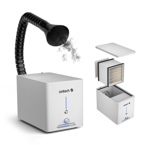 Extracteur de fumée 60W avec filtre 2 couches pour découpeuse laser | LSP-0060