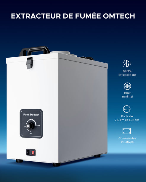 Extracteur de fumée 85W avec filtre 2 couches pour découpeuse laser | LSP-0080