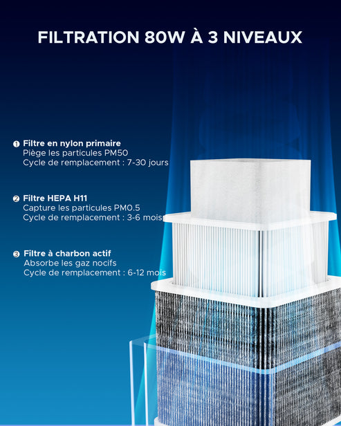 Extracteur de Fumée avec Filtre à 3 Couches et une Hotte d'Aspiration | LSP-0180