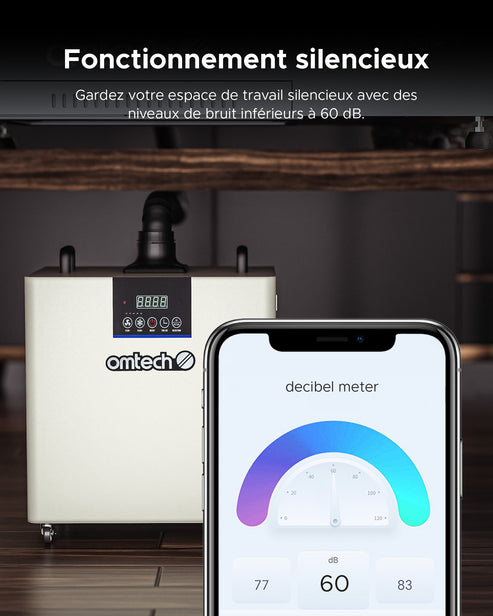 Extracteur de fumée 300W avec filtre 4 couches pour découpeuse laser | LSP-300