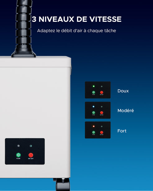 Extracteur de Fumée avec Filtre à 3 Couches et une Hotte d'Aspiration | LSP-0180