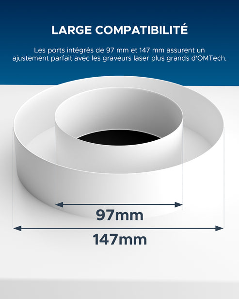 Extracteur de fumée 85W avec filtre 2 couches pour découpeuse laser | LSP-0080