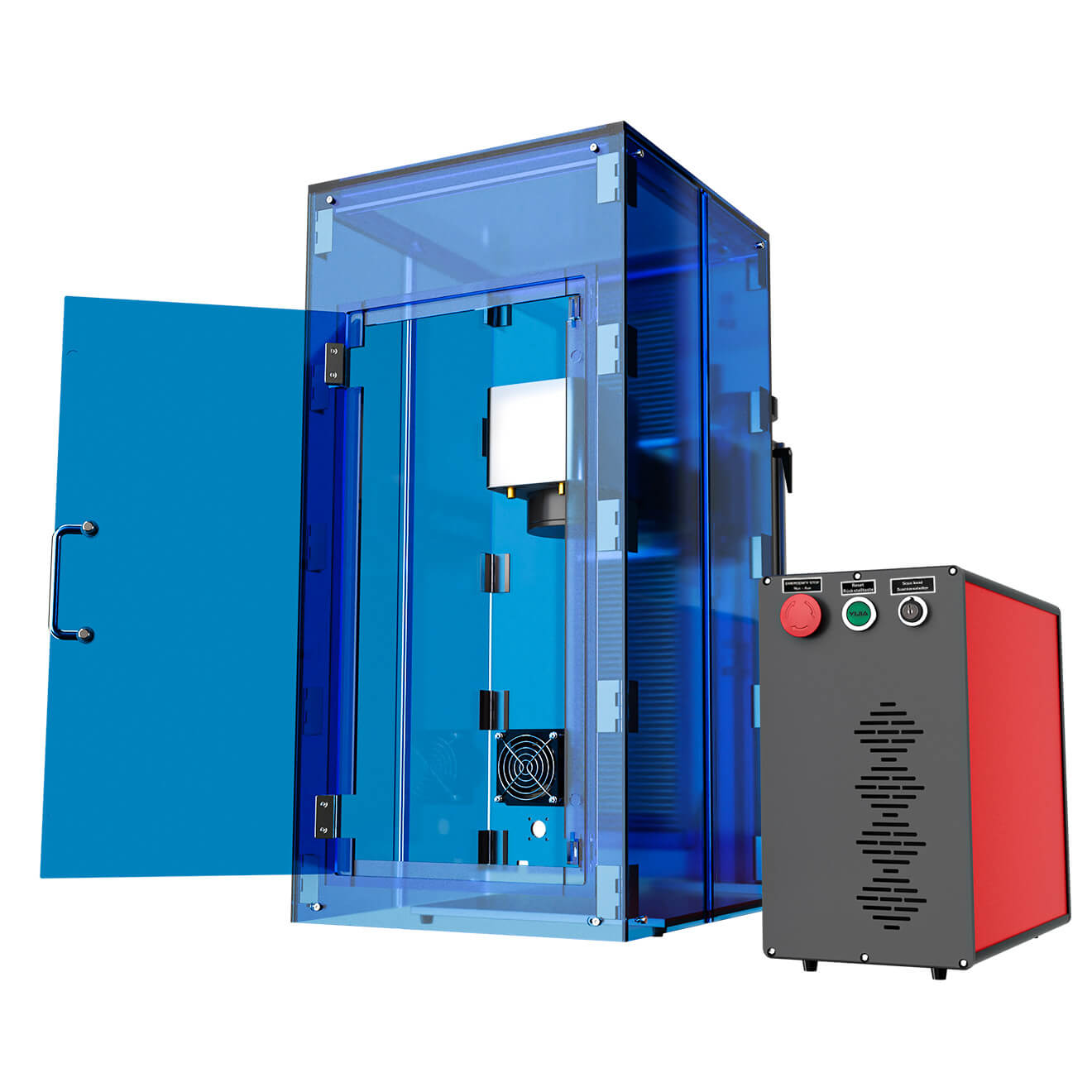 Machine Laser Fibre 200W JPT MOPA - Gravure Découpe Marquage Métal - Neuf