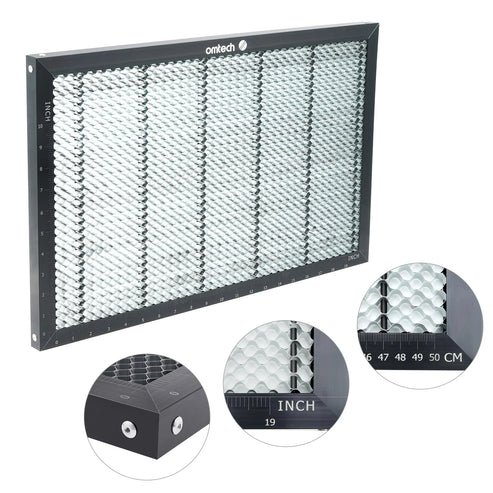 Table en nid d'abeille en aluminium pour machines de gravure laser ( sans protection contre la combustion)